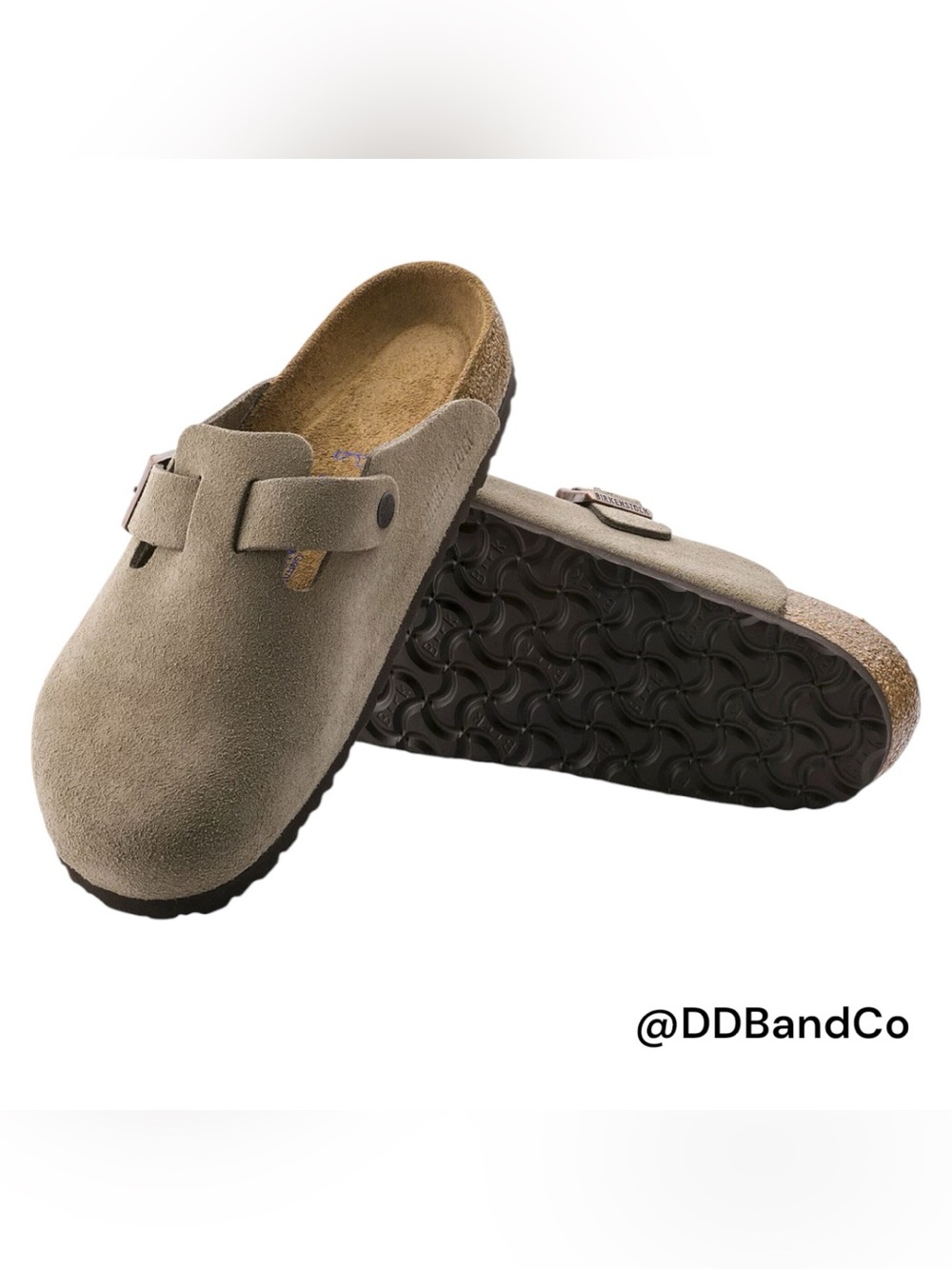 Birkenstock Boston Soft Footbed Taupe Regular Fit